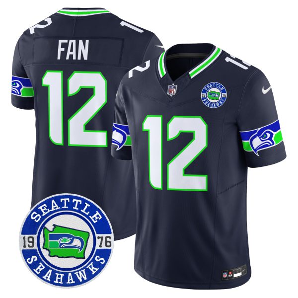 Men's Seahawks 2024 Seattle Est. 1976 Patch Vapor Limited Jersey - All Stitched - Image 27