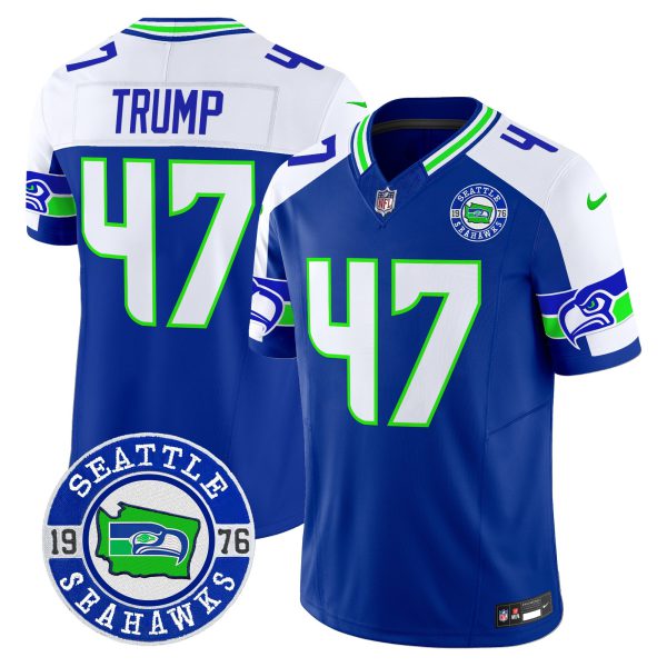 Men's Seahawks 2024 Seattle Est. 1976 Patch Vapor Limited Jersey - All Stitched - Image 35