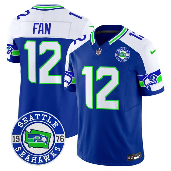 Men's Seahawks 2024 Seattle Est. 1976 Patch Vapor Limited Jersey - All Stitched - Image 36