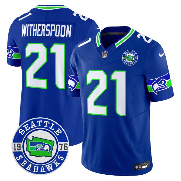 Men's Seahawks 2024 Seattle Est. 1976 Patch Vapor Limited Jersey - All Stitched - Image 39