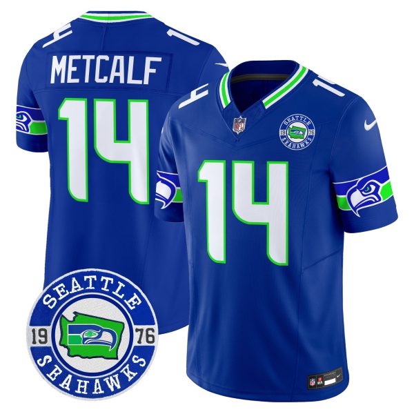 Men's Seahawks 2024 Seattle Est. 1976 Patch Vapor Limited Jersey - All Stitched - Image 41