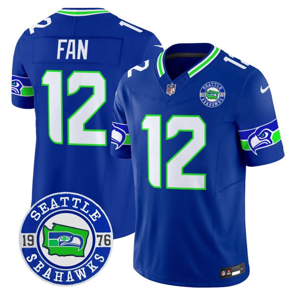 Men's Seahawks 2024 Seattle Est. 1976 Patch Vapor Limited Jersey - All Stitched - Image 45