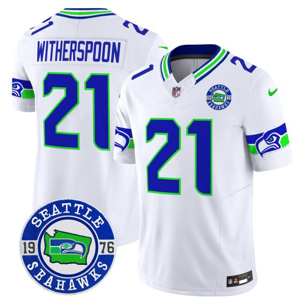 Men's Seahawks 2024 Seattle Est. 1976 Patch Vapor Limited Jersey - All Stitched - Image 48