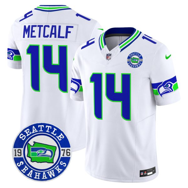 Men's Seahawks 2024 Seattle Est. 1976 Patch Vapor Limited Jersey - All Stitched - Image 50