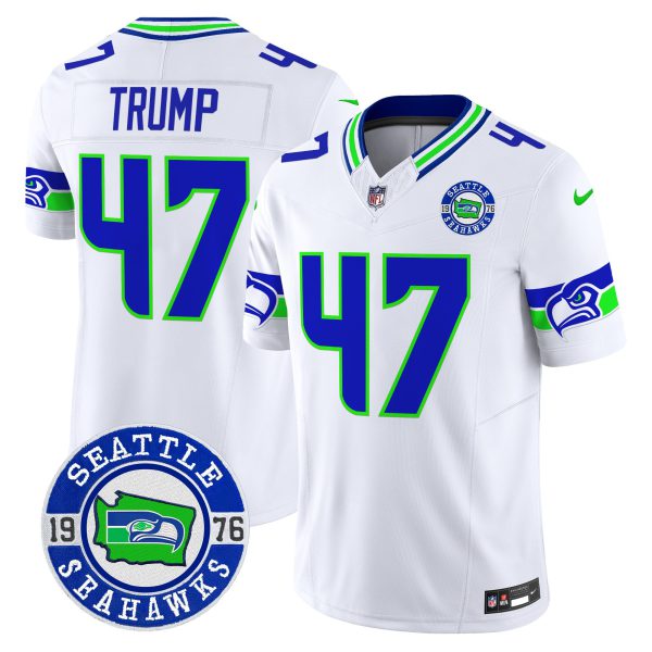 Men's Seahawks 2024 Seattle Est. 1976 Patch Vapor Limited Jersey - All Stitched - Image 53