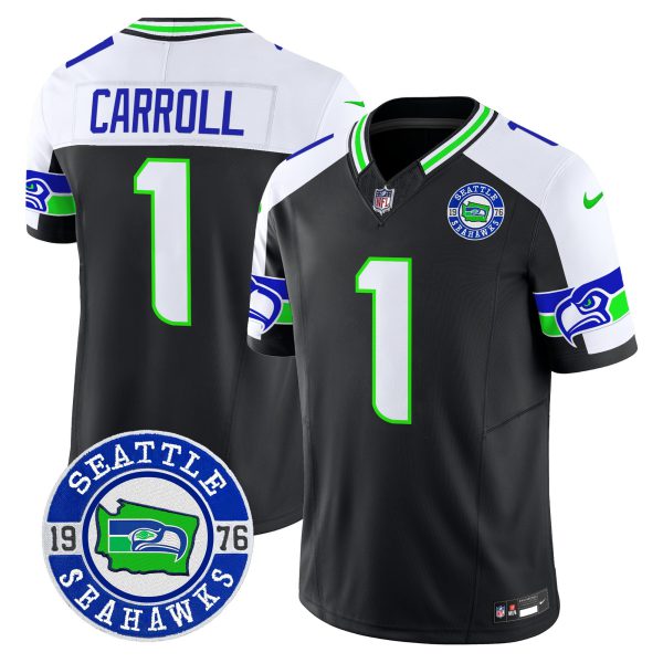Men's Seahawks 2024 Seattle Est. 1976 Patch Vapor Limited Jersey - All Stitched