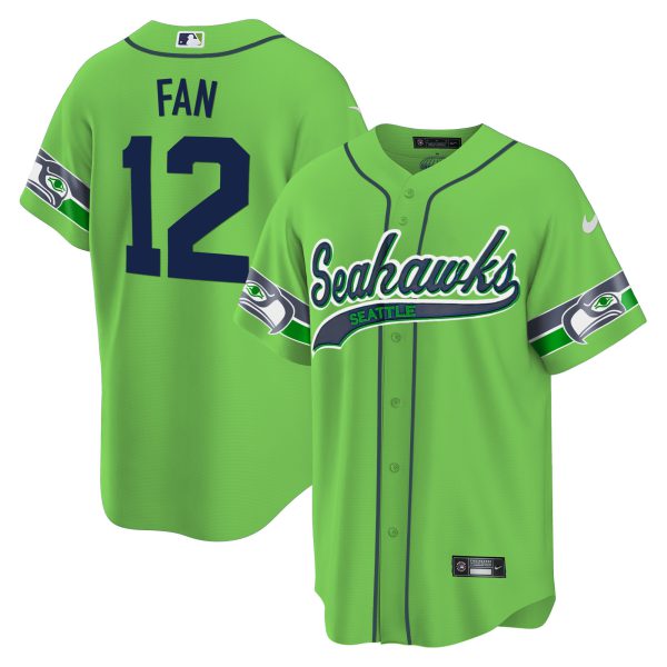 Men's Seahawks Throwback & Gold Cool Base Jersey V2 - All Stitched - Image 15
