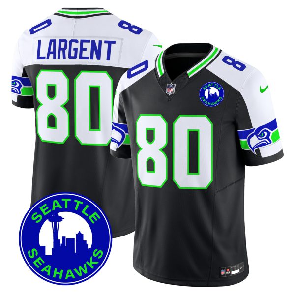 Men's Seahawks 2024 Seattle City Patch Vapor Limited Jersey - All Stitched - Image 5