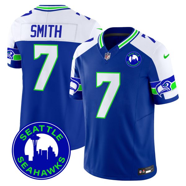 Men's Seahawks 2024 Seattle City Patch Vapor Limited Jersey - All Stitched - Image 10