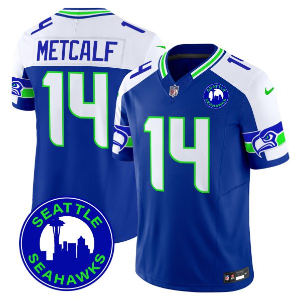 Men's Seahawks 2024 Seattle City Patch Vapor Limited Jersey - All Stitched - Image 11