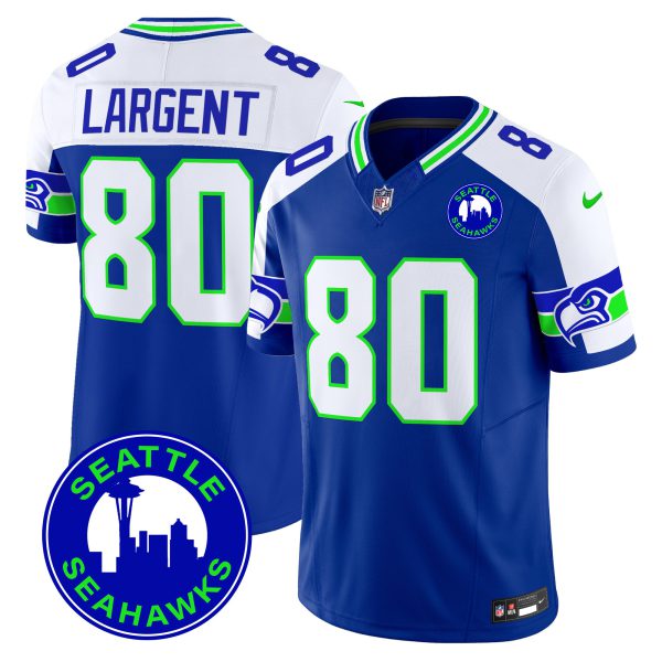 Men's Seahawks 2024 Seattle City Patch Vapor Limited Jersey - All Stitched - Image 12
