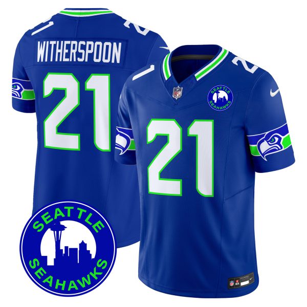 Men's Seahawks 2024 Seattle City Patch Vapor Limited Jersey - All Stitched - Image 16