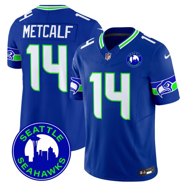 Men's Seahawks 2024 Seattle City Patch Vapor Limited Jersey - All Stitched - Image 18