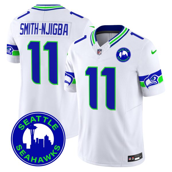 Men's Seahawks 2024 Seattle City Patch Vapor Limited Jersey - All Stitched - Image 22