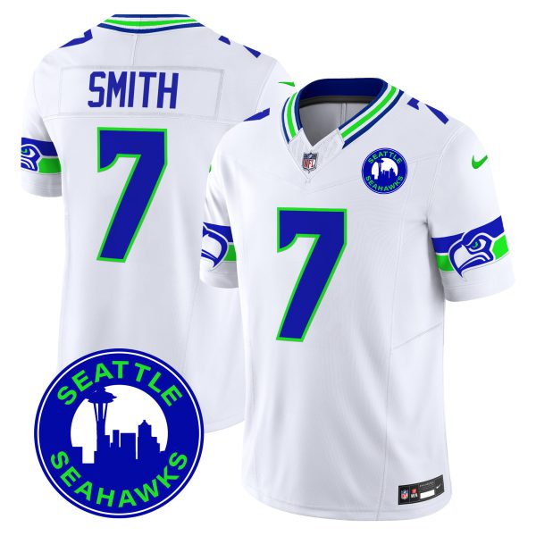Men's Seahawks 2024 Seattle City Patch Vapor Limited Jersey - All Stitched - Image 24