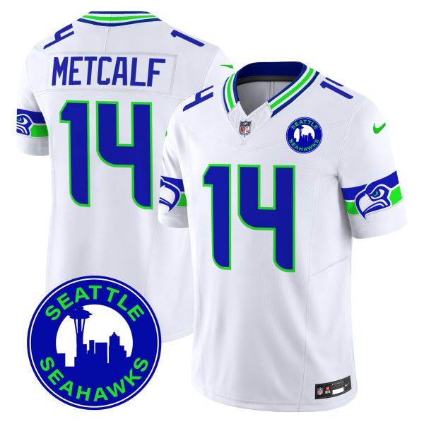 Men's Seahawks 2024 Seattle City Patch Vapor Limited Jersey - All Stitched - Image 25