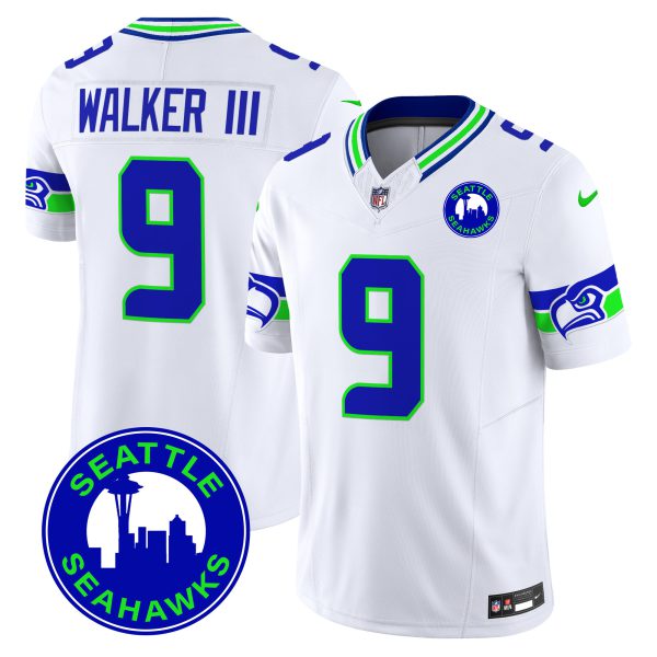 Men's Seahawks 2024 Seattle City Patch Vapor Limited Jersey - All Stitched - Image 27