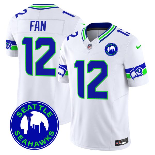 Men's Seahawks 2024 Seattle City Patch Vapor Limited Jersey - All Stitched - Image 28