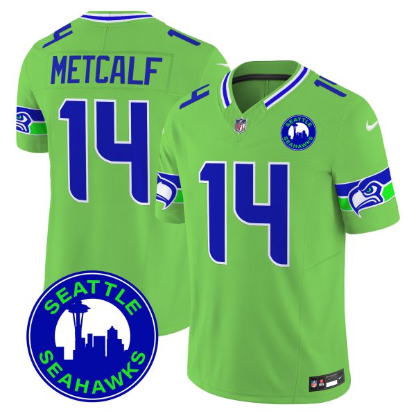 Men's Seahawks 2024 Seattle City Patch Vapor Limited Jersey - All Stitched - Image 39