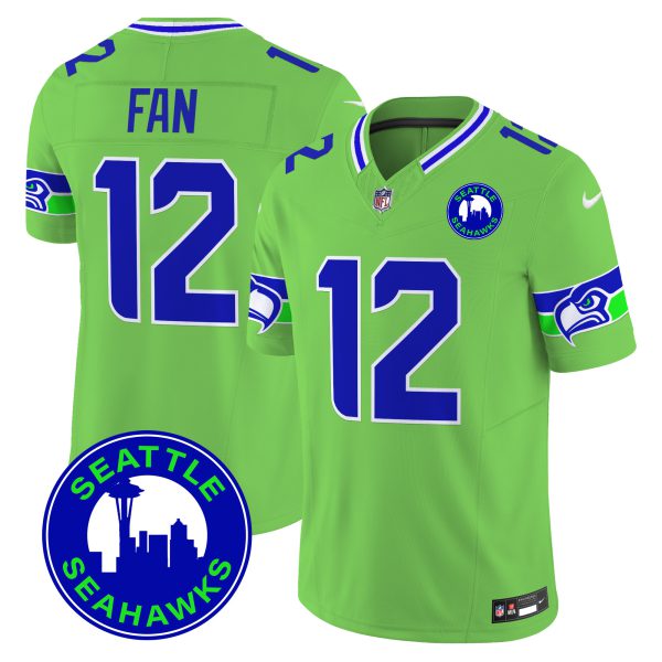 Men's Seahawks 2024 Seattle City Patch Vapor Limited Jersey - All Stitched - Image 42