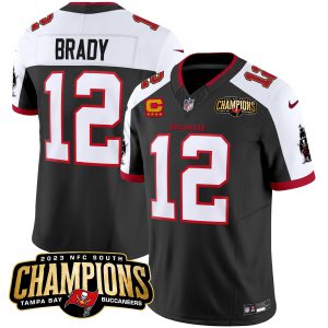 Men's Buccaneers 2023 NFC South Champions Patch Vapor Jersey - All Stitched