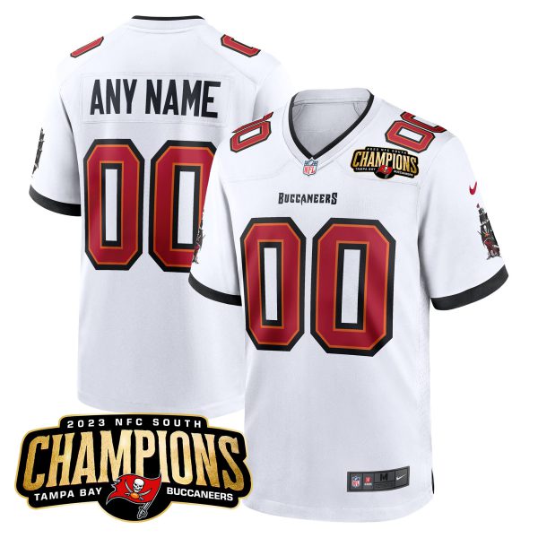 Buccaneers 2023 NFC South Champions Patch Game Custom Jersey - All Stitched - Image 3