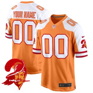Tampa Bay Buccaneers Throwback Game Custom Jersey - All Stitched