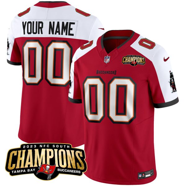 Buccaneers 2023 NFC South Champions Patch Vapor Custom Jersey - All Stitched - Image 2