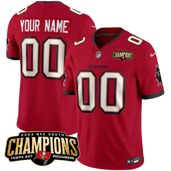 Buccaneers 2023 NFC South Champions Patch Vapor Custom Jersey - All Stitched - Image 3