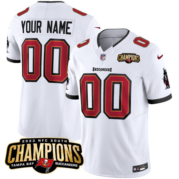 Buccaneers 2023 NFC South Champions Patch Vapor Custom Jersey - All Stitched - Image 4