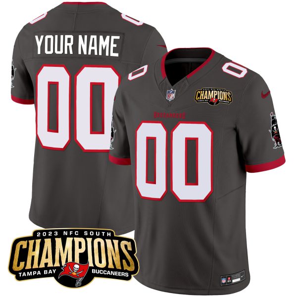 Buccaneers 2023 NFC South Champions Patch Vapor Custom Jersey - All Stitched - Image 5