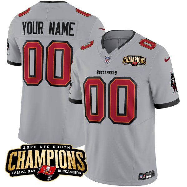 Buccaneers 2023 NFC South Champions Patch Vapor Custom Jersey - All Stitched - Image 6