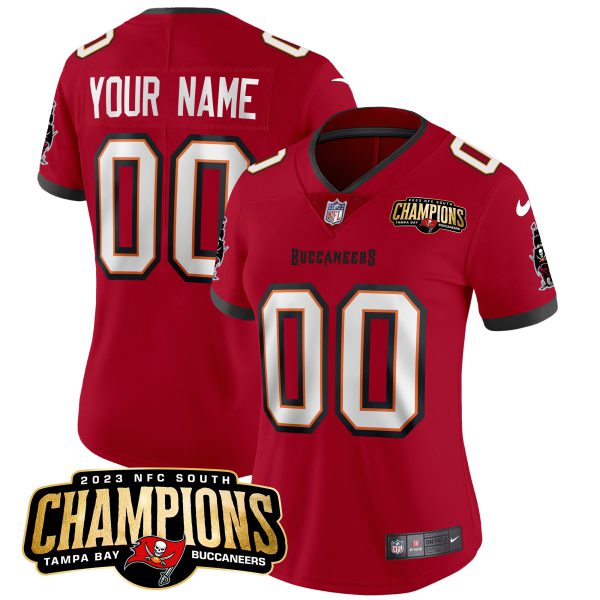 Buccaneers 2023 NFC South Champions Patch Vapor Custom Jersey - All Stitched - Image 9