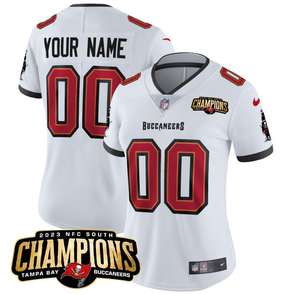 Buccaneers 2023 NFC South Champions Patch Vapor Custom Jersey - All Stitched - Image 10