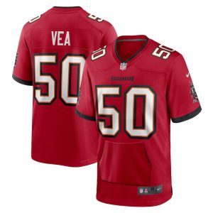 Vita Vea Tampa Bay Buccaneers Red With Pocket Jersey - All Stitched