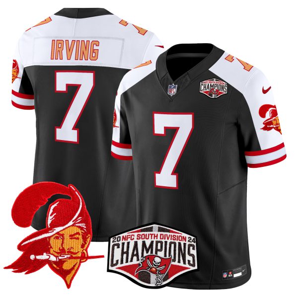 Men's Tampa Bay Buccaneers Creamsicle 2024 NFC South Division Champions Patch Vapor Limited Jersey - All Stitched - Image 9