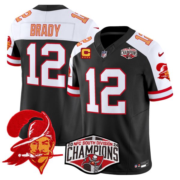 Men's Tampa Bay Buccaneers Creamsicle 2024 NFC South Division Champions Patch Vapor Limited Jersey - All Stitched - Image 10