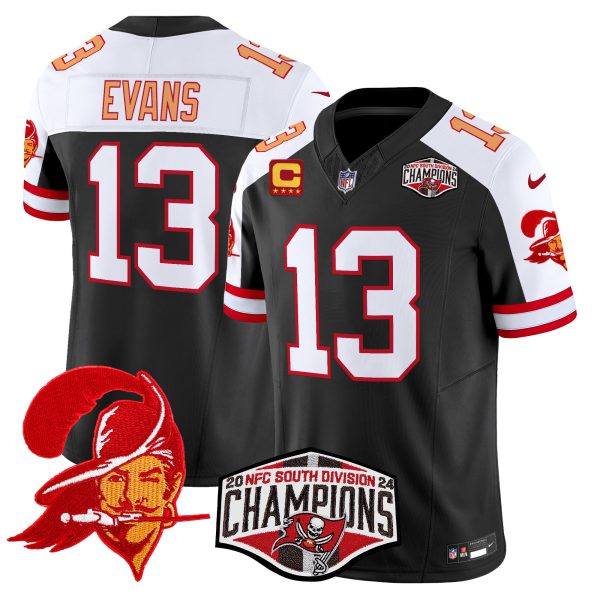Men's Tampa Bay Buccaneers Creamsicle 2024 NFC South Division Champions Patch Vapor Limited Jersey - All Stitched - Image 11