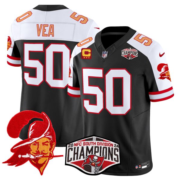 Men's Tampa Bay Buccaneers Creamsicle 2024 NFC South Division Champions Patch Vapor Limited Jersey - All Stitched - Image 13