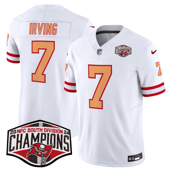 Men's Tampa Bay Buccaneers Creamsicle 2024 NFC South Division Champions Patch Vapor Limited Jersey - All Stitched - Image 23