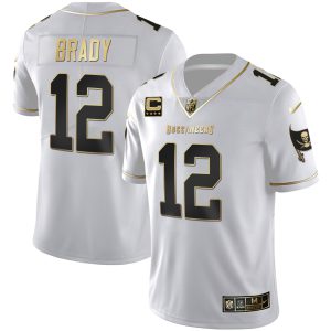 Women's Tampa Bay Buccaneers White Gold & Black Gold Jersey - All Stitched
