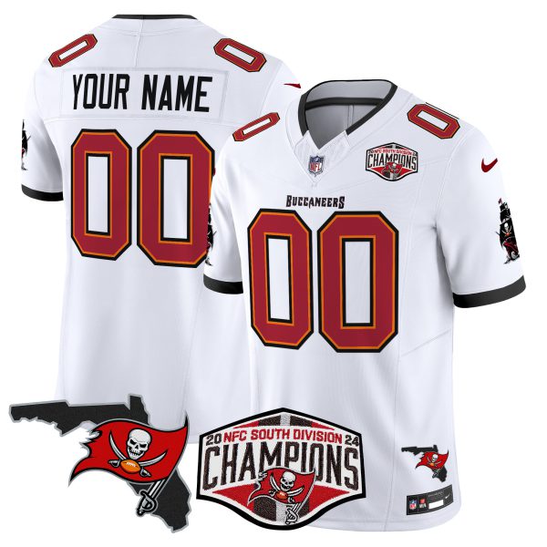 Buccaneers 2024 NFC South Division Champions Patch Vapor Limited Custom Jersey - All Stitched - Image 4