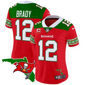 Women's Buccaneers 2024 Christmas Vapor Limited Jersey - All Stitched