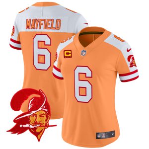 Women's Tampa Bay Buccaneers Throwback Vapor Limited Jersey V2 - All Stitched
