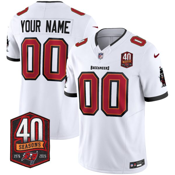 Buccaneers 40th Season Patch Vapor Limited Custom Jersey - All Stitched - Image 4