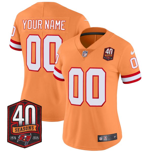 Buccaneers 40th Season Patch Vapor Limited Custom Jersey - All Stitched - Image 12