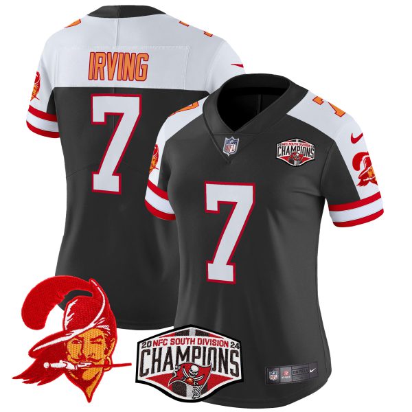 Women's Tampa Bay Buccaneers Creamsicle 2024 NFC South Division Champions Patch Vapor Limited Jersey - All Stitched - Image 9