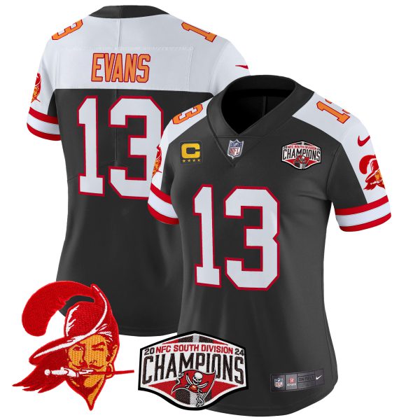 Women's Tampa Bay Buccaneers Creamsicle 2024 NFC South Division Champions Patch Vapor Limited Jersey - All Stitched - Image 11