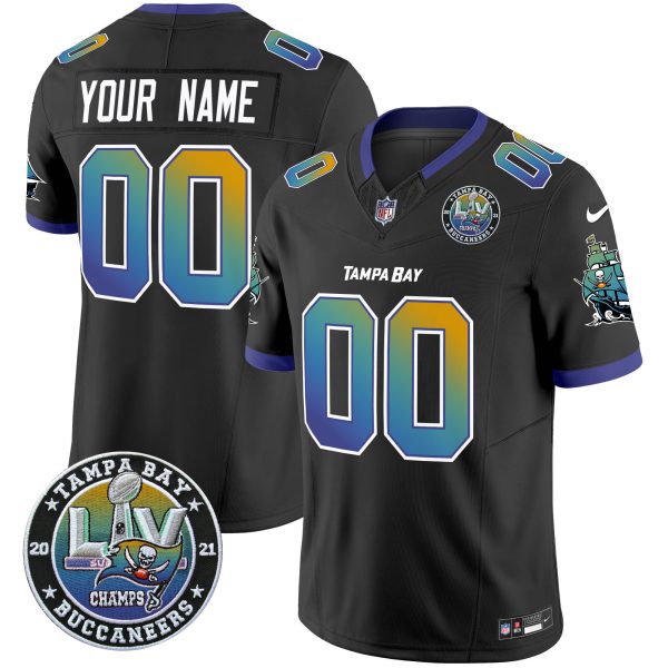 Buccaneers "Tampa City" Super Bowl LIV Patch Vapor Limited Custom Jersey - All Stitched - Image 2