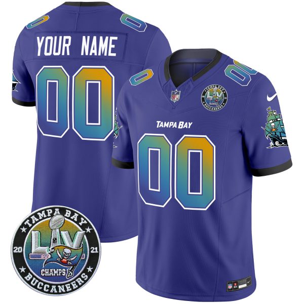 Buccaneers "Tampa City" Super Bowl LIV Patch Vapor Limited Custom Jersey - All Stitched - Image 5